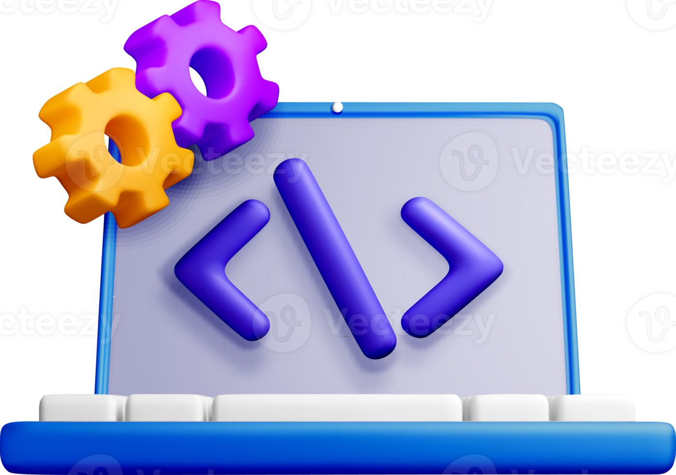 3D Coding and Development Interface Design png