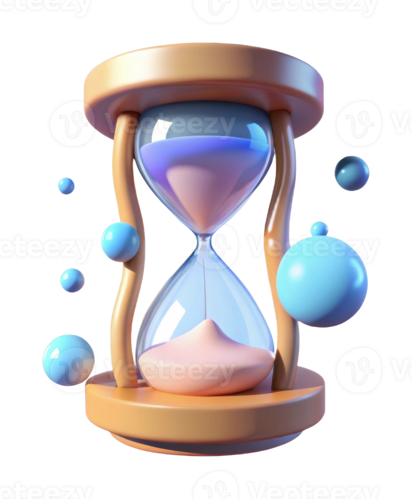 Countdown timer modern digital space 3d animation vibrant colors centered view time management concept png