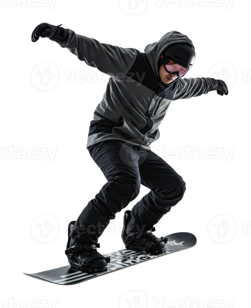 Snowboarding action mountain resort sports snowy environment dynamic viewpoint png