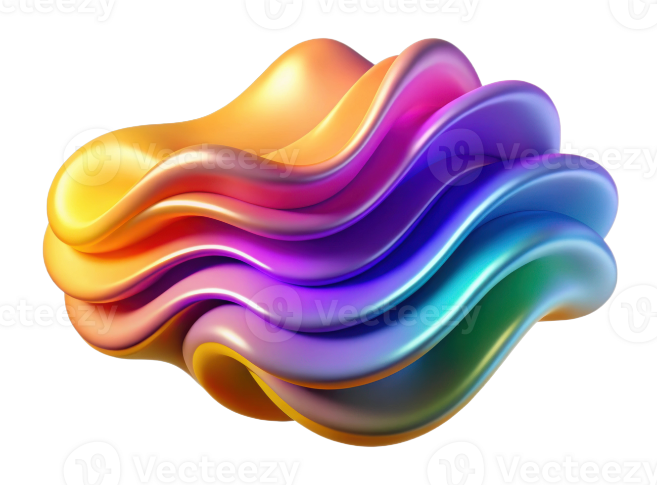 Colorful fluid waves abstract art digital creation vibrant environment artistic viewpoint visual concept png