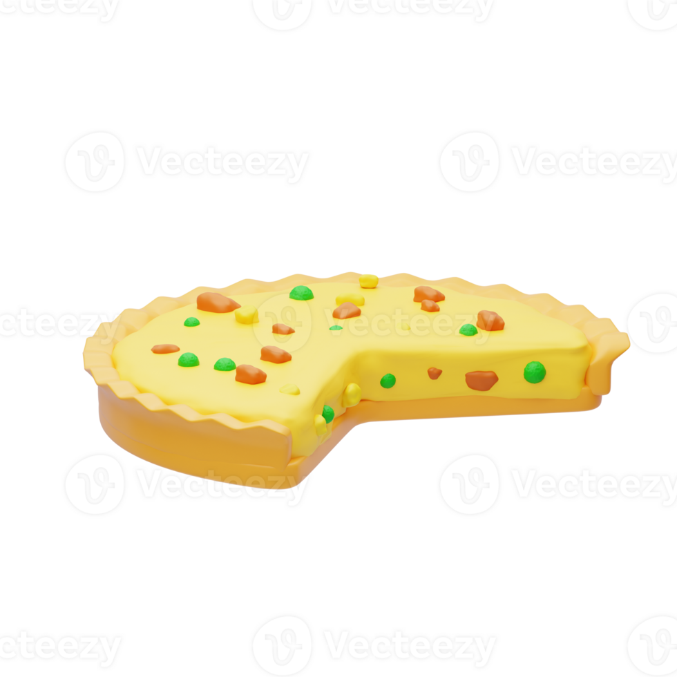A yellow pie with colorful sprinkles on it png