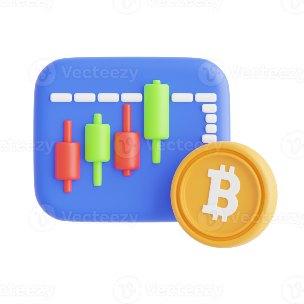 Bitcoin price chart with candlestick indicator png