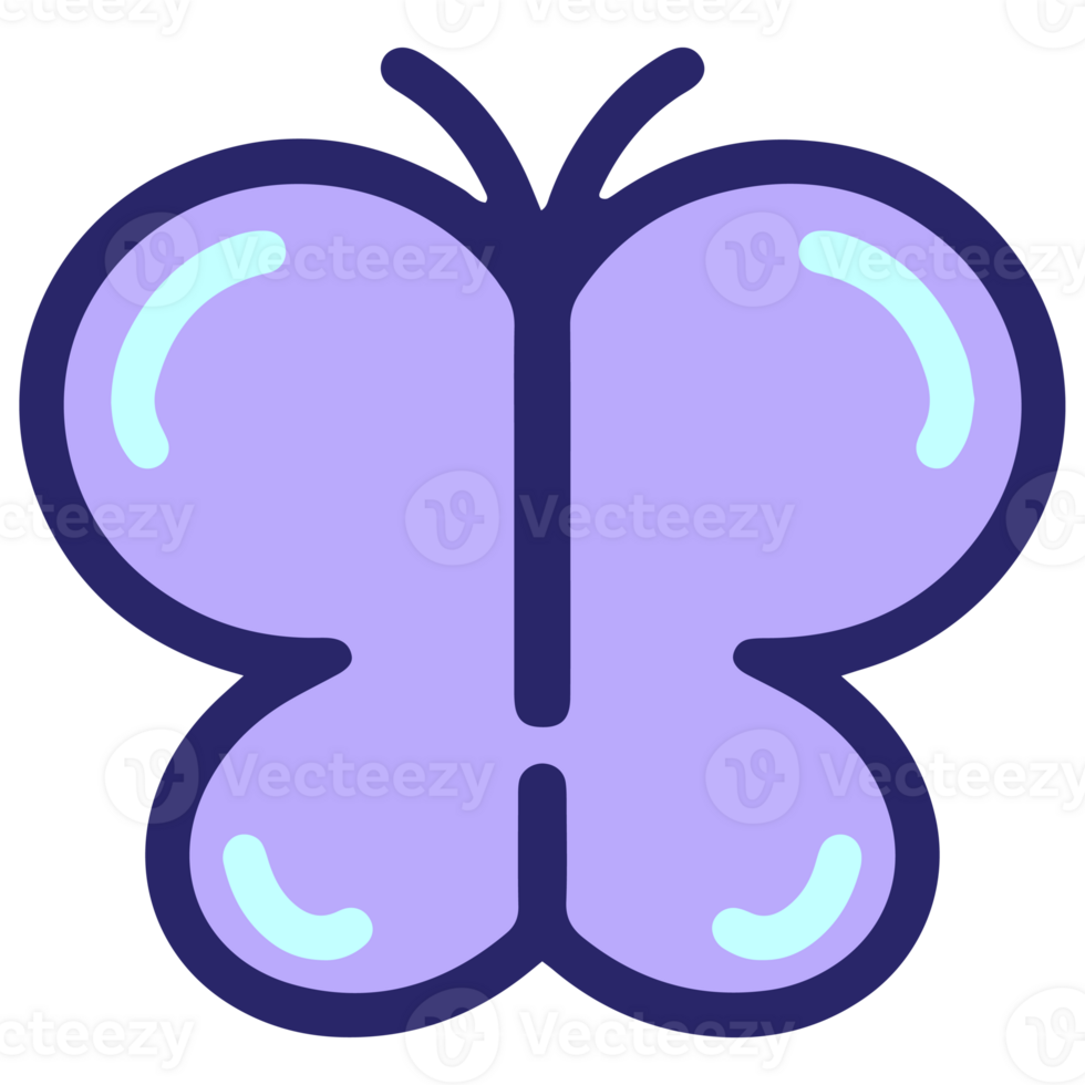 butterfly design on neon color on a transparent background png