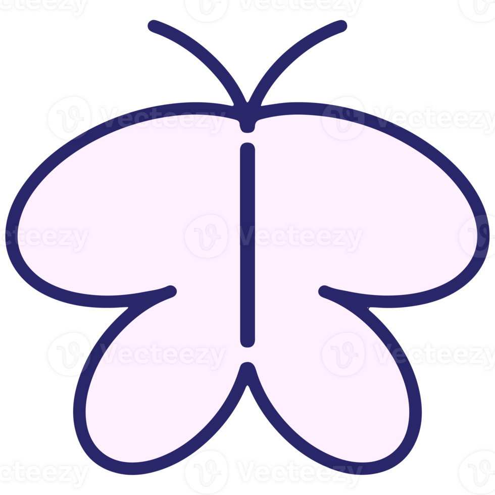 butterfly icon design on a transparent background png