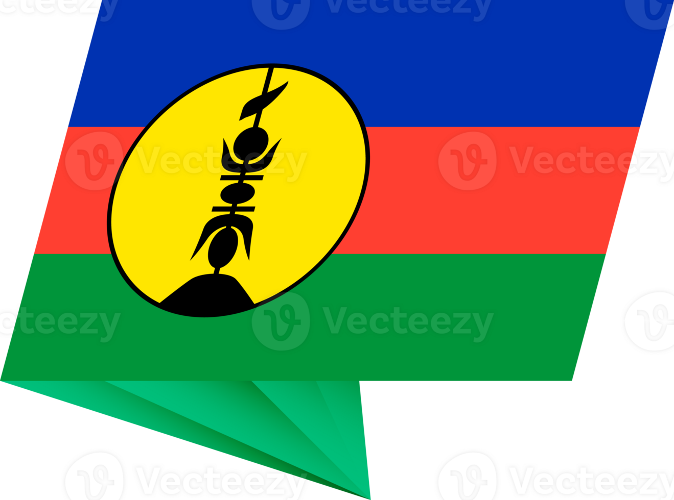 New Caledonia pin flag png