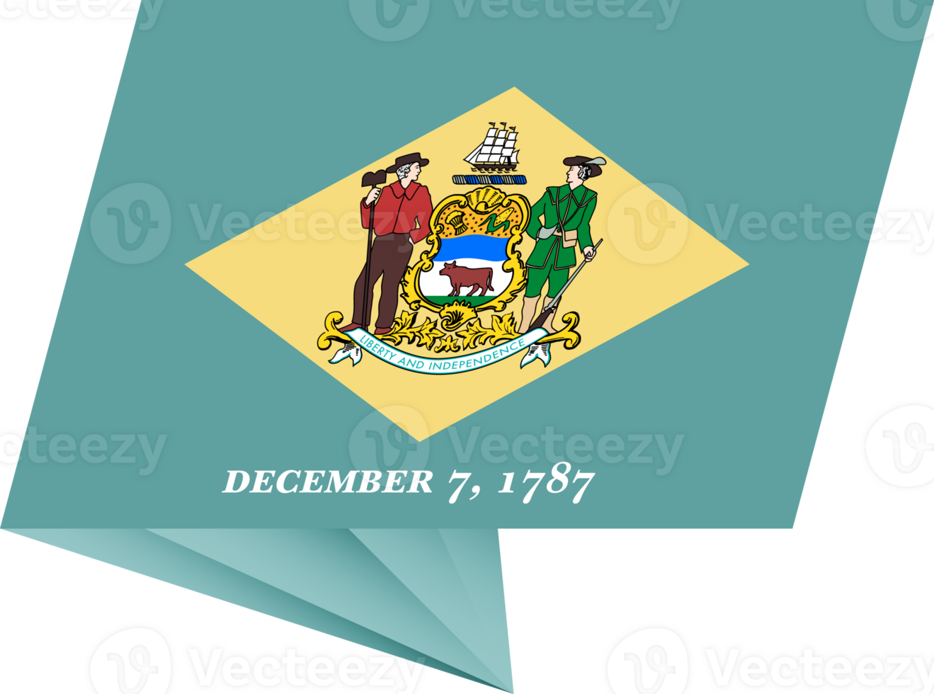 Delaware pin flag png