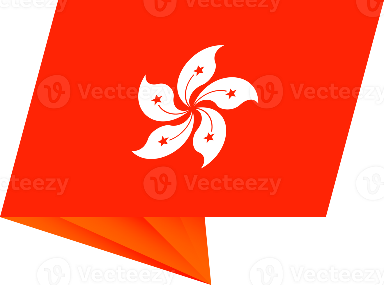 Hong Kong pin flag png