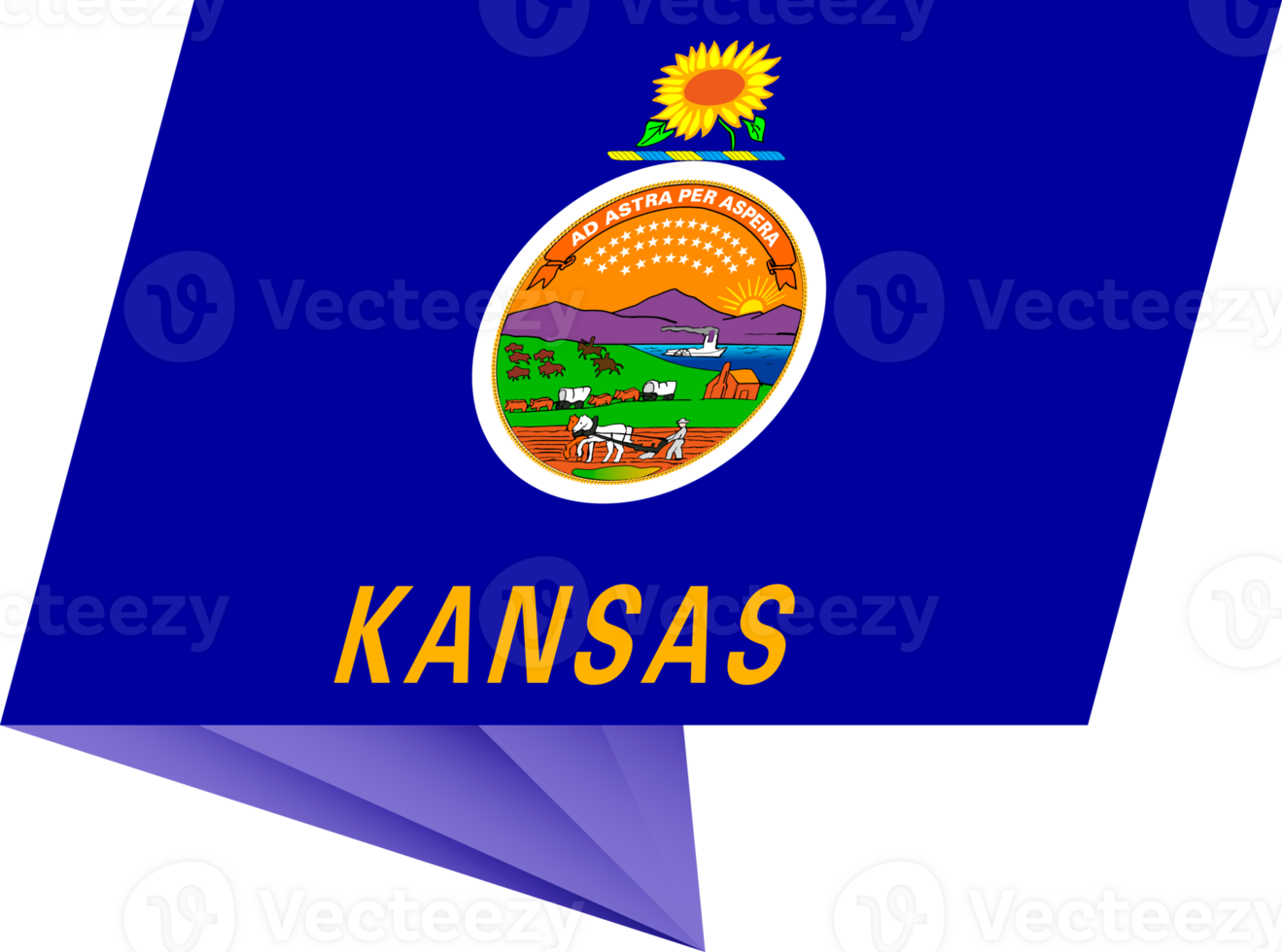 Kansas pin flag png