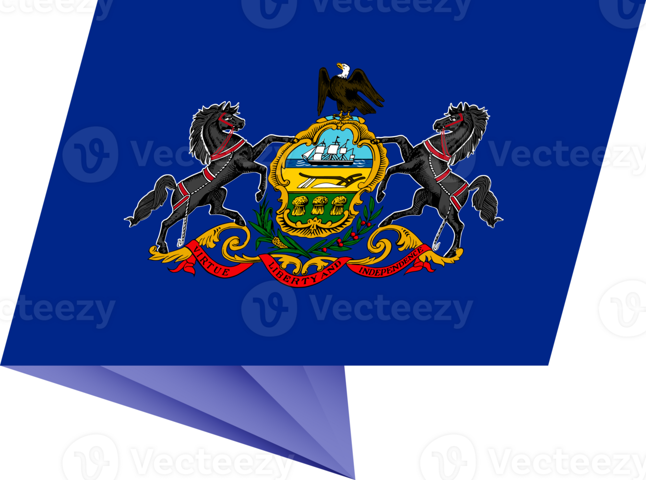 Pennsylvania pin flag png
