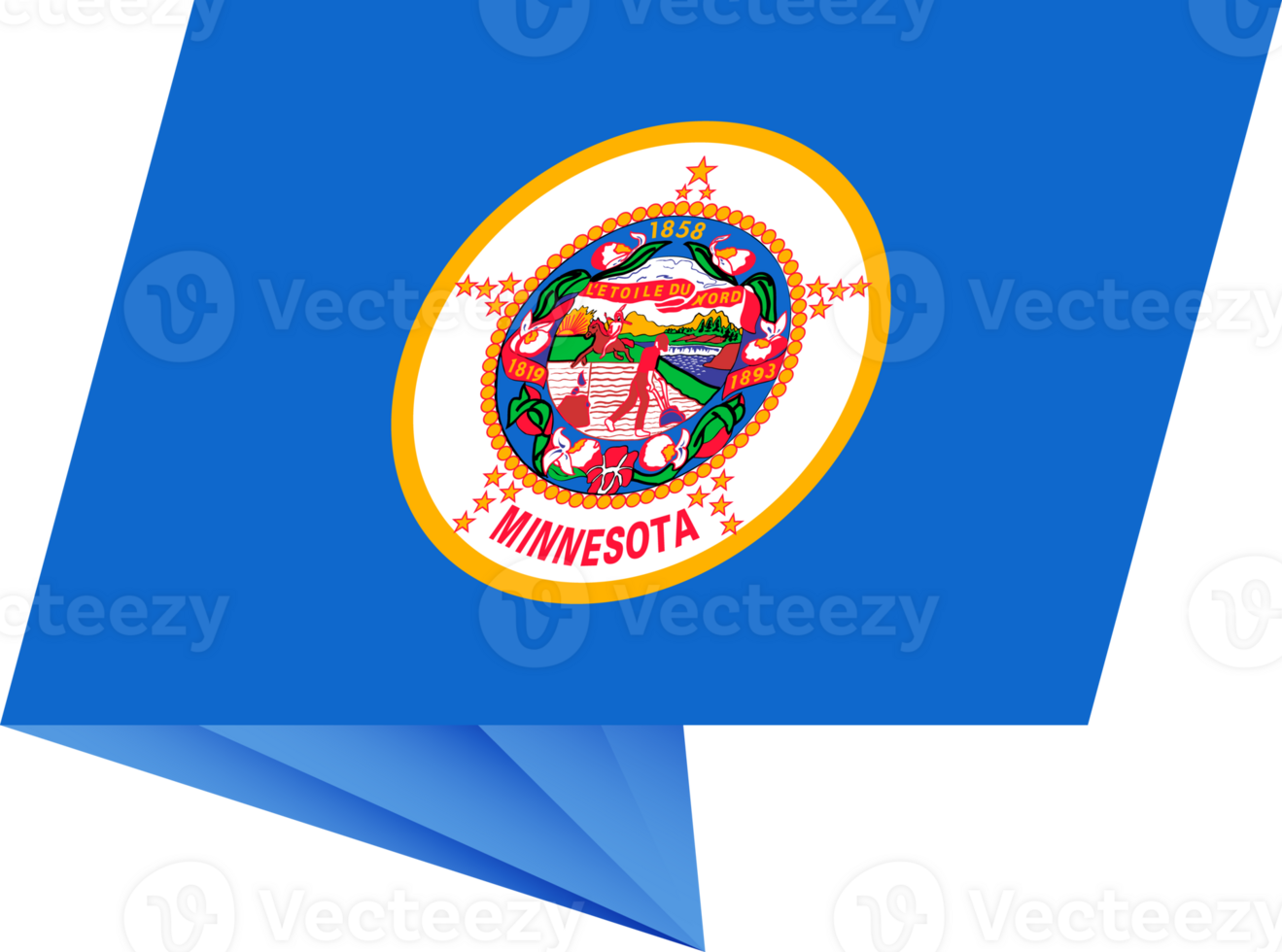 Minnesota pin flag png