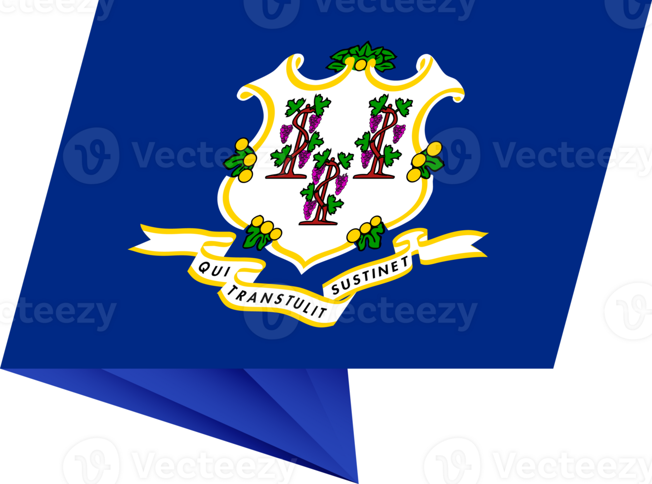 Connecticut pin flag png