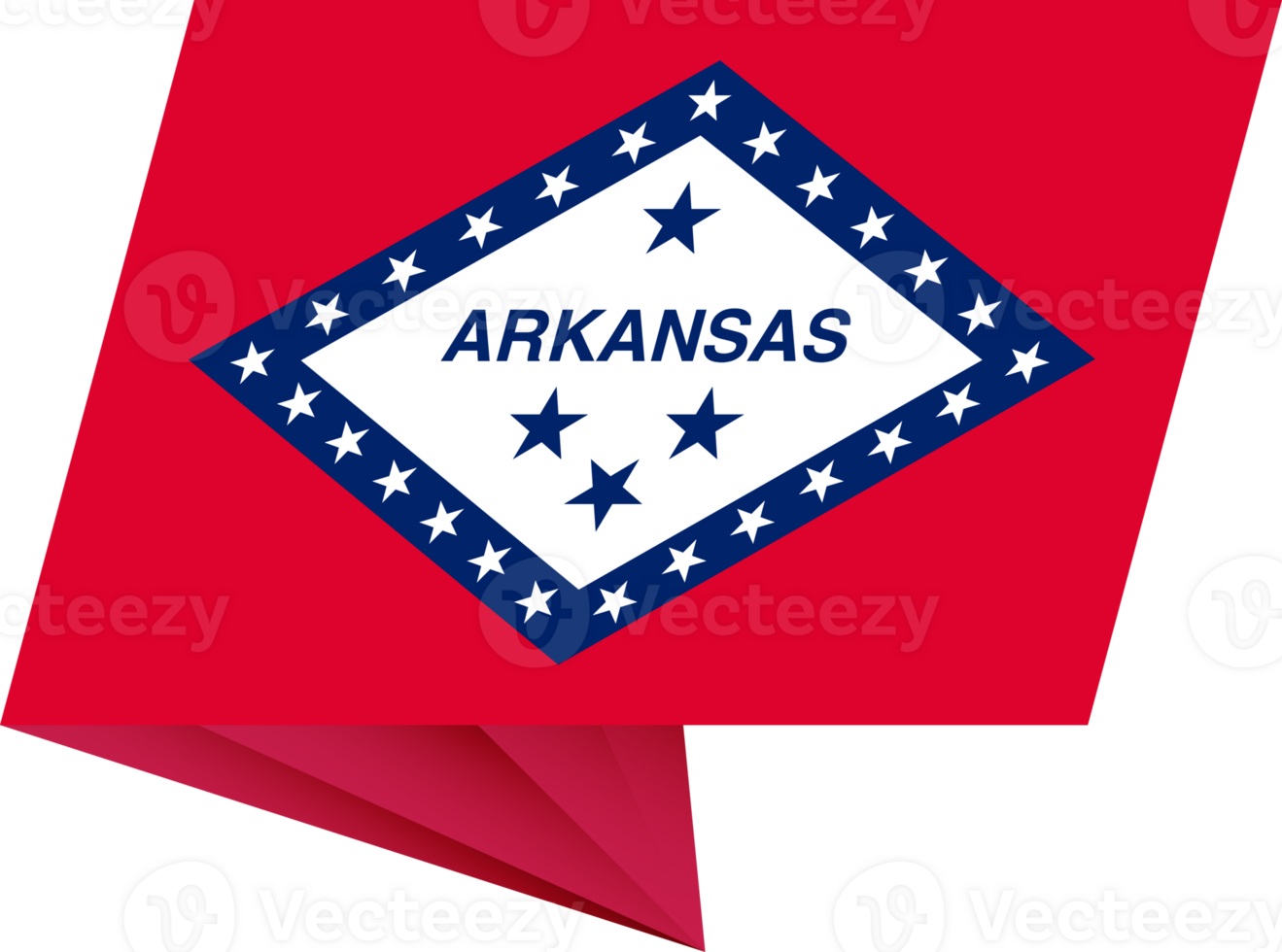 Arkansas pin flag png