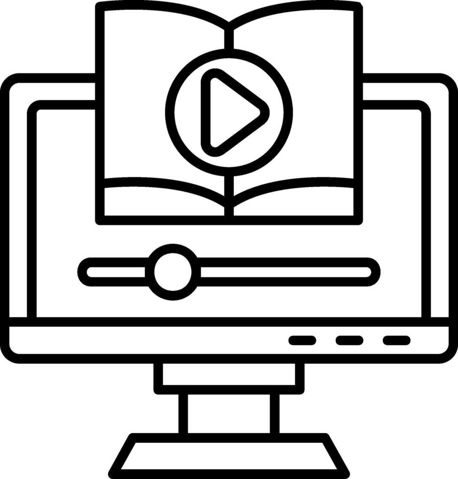 Tutoril Outline Icon vector