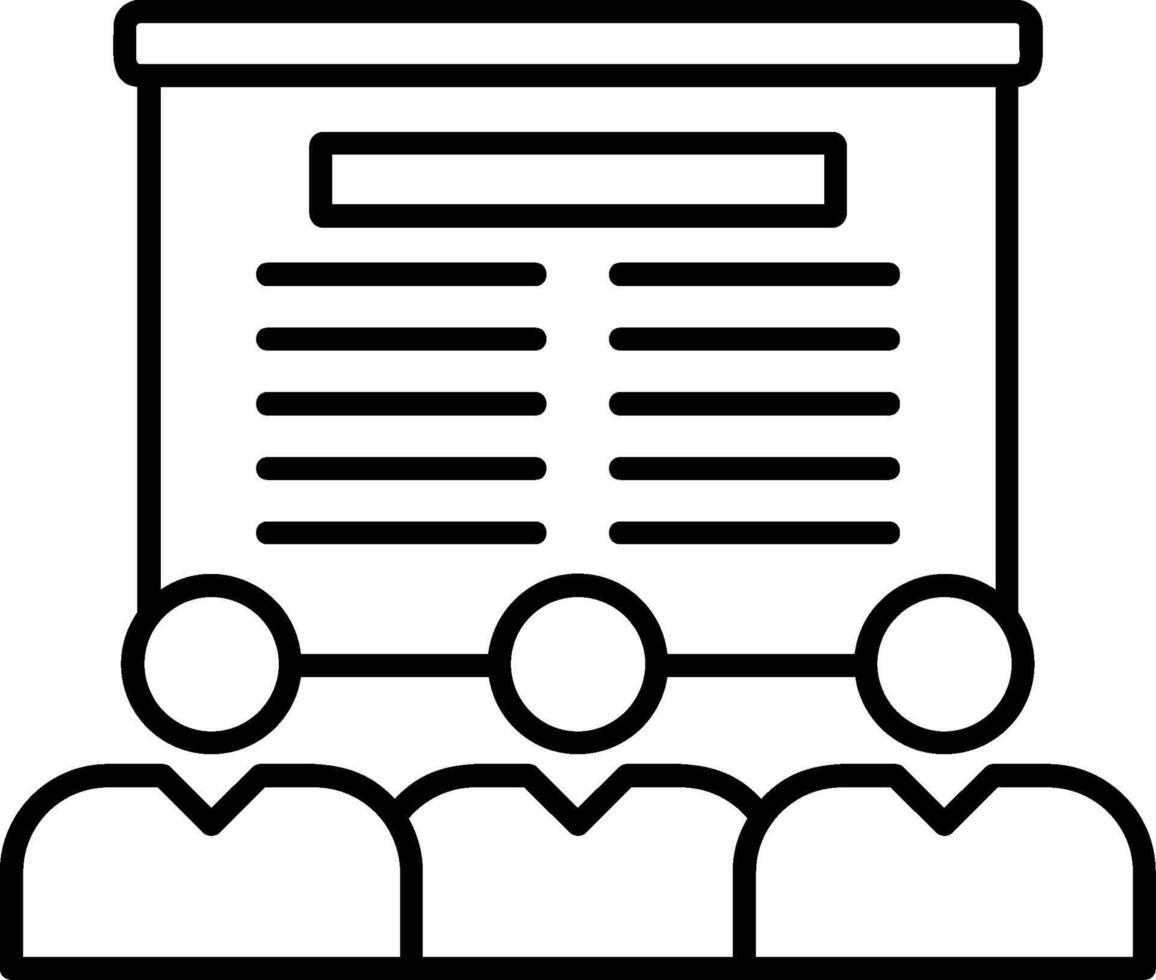 Learning Outline Icon vector