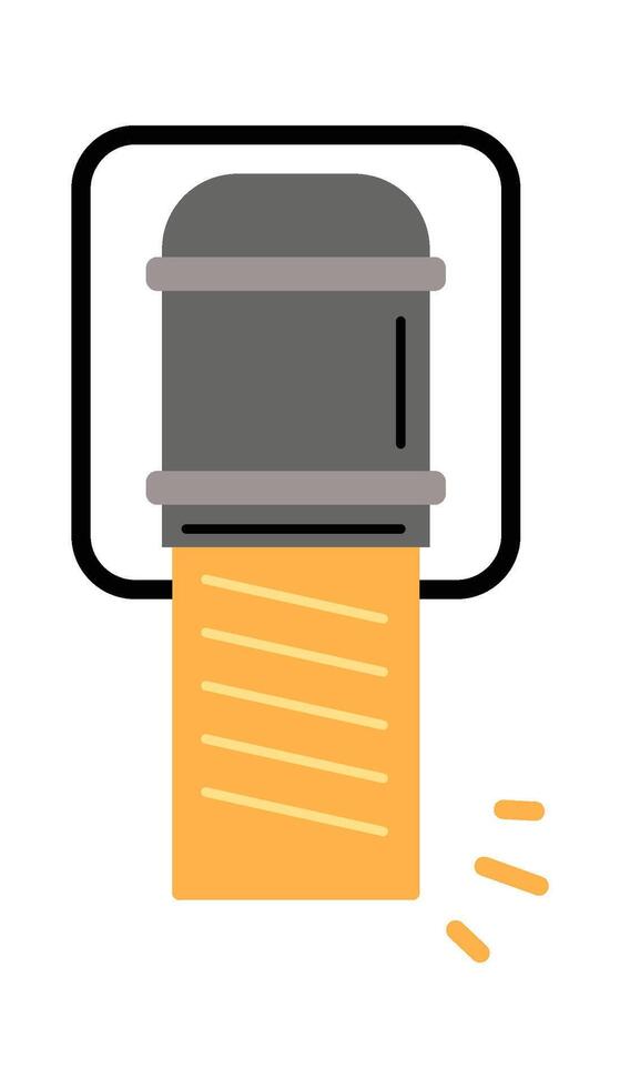 Modern city light lamp flat icon Futuristic illuminator vector