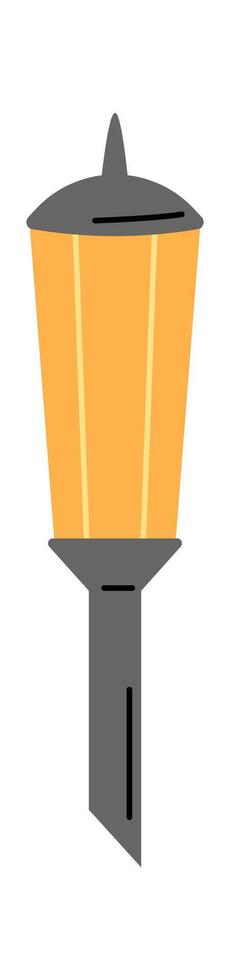 Modern street light flat icon Urban lamp vector