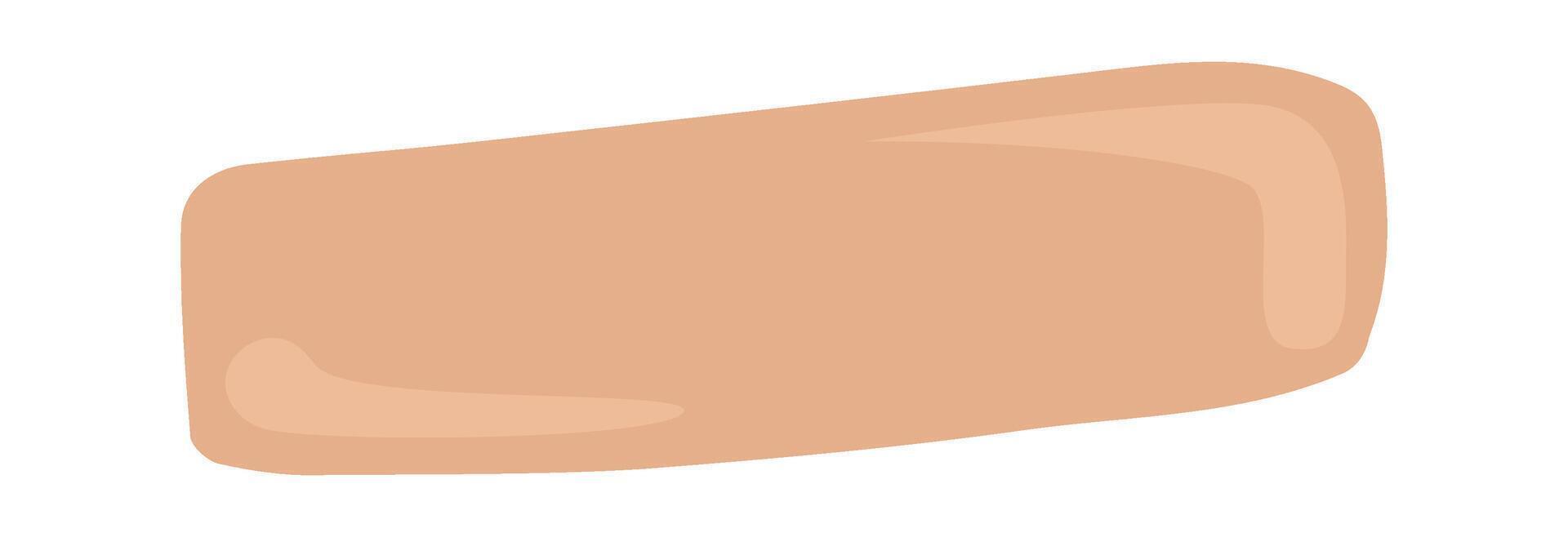 Cosmetics swatches flat icon Pastel makeup strokes vector