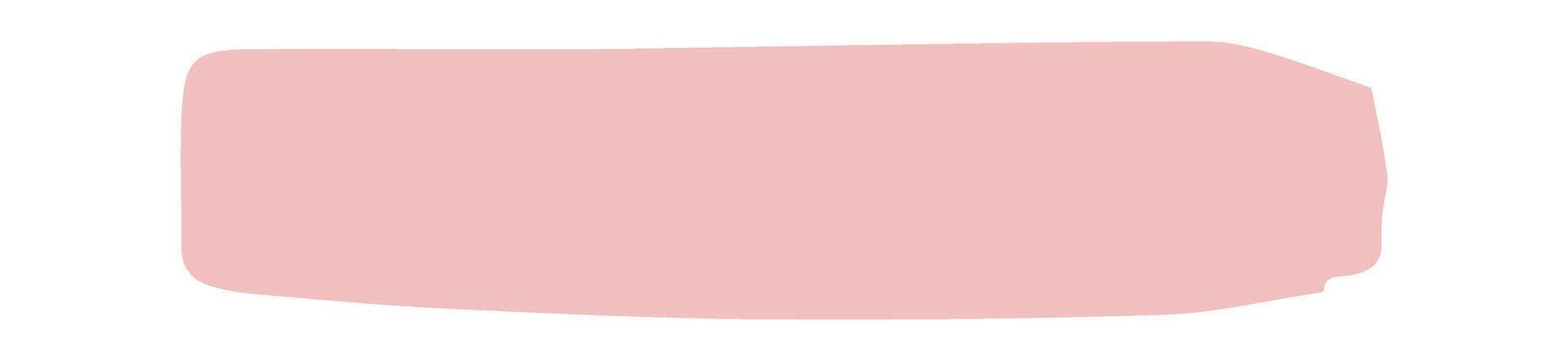 Pink lipstick product swatch flat icon Makeup strokes Illustration vector