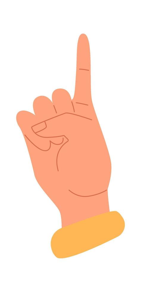 Hand flat icon Showing different fingers vector