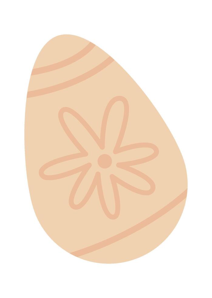 Handmade flat icon Painted eggs for easter Illustration vector
