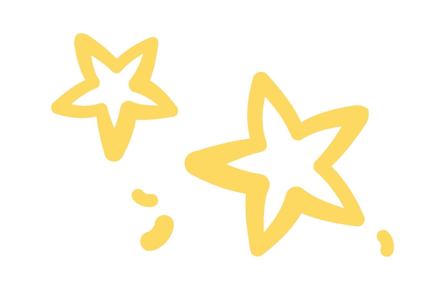Drawing stars flat icon Art therapy Flat Illustration vector
