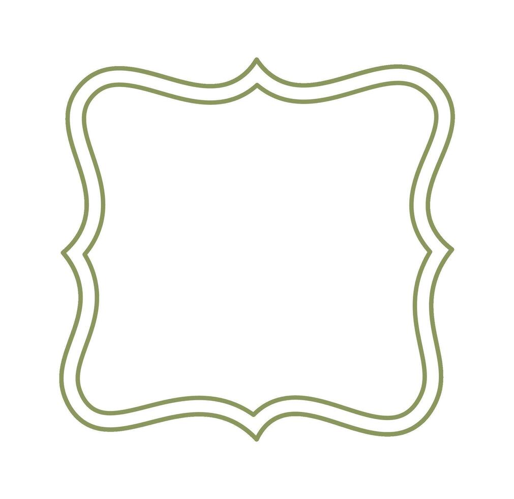 Frame flat icon Traditional background for pictures Icon vector