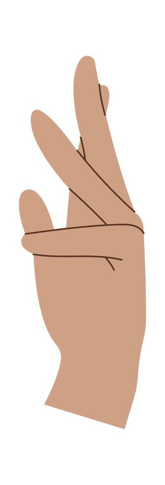 Drawn Icon Showing hand and fingers flat icon vector