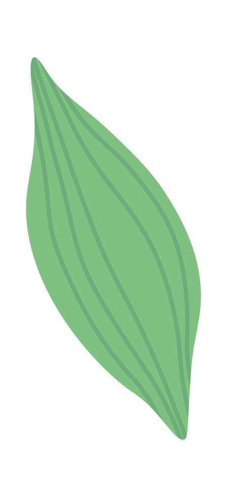 Leaf of spring flower flat icon Flat Illustration vector