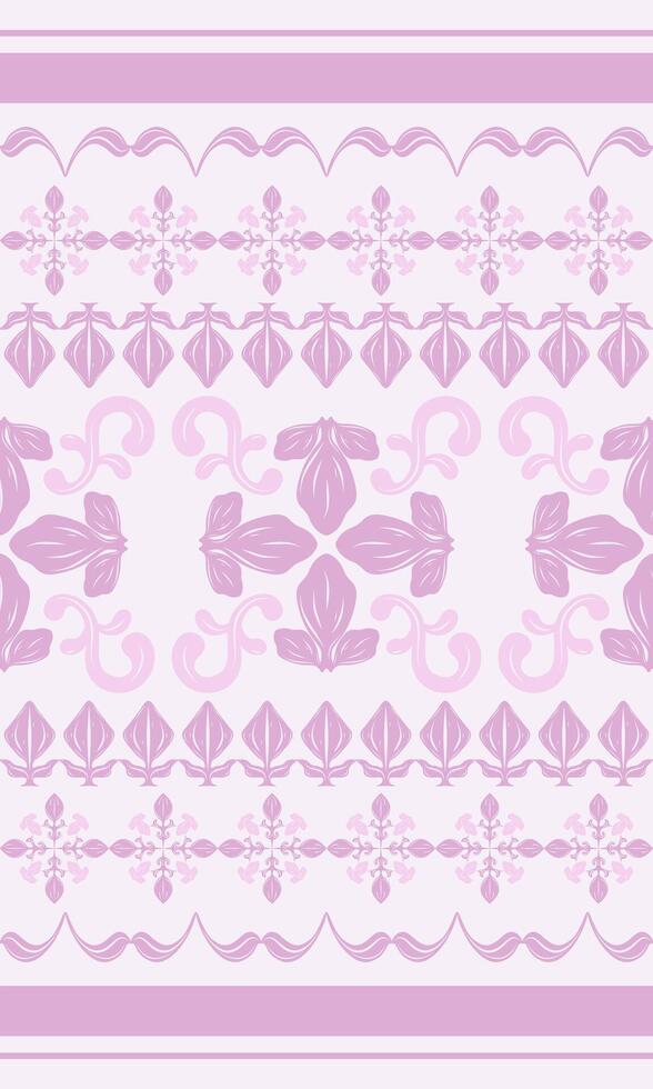 Symmetrical abstract floral stripe pattern in pink shades. Delicate Classical Glamorous Medieval Royal Sweetly Design Best for girly notebooks, packaging, fashion textile backgrounds, fashion textiles vector