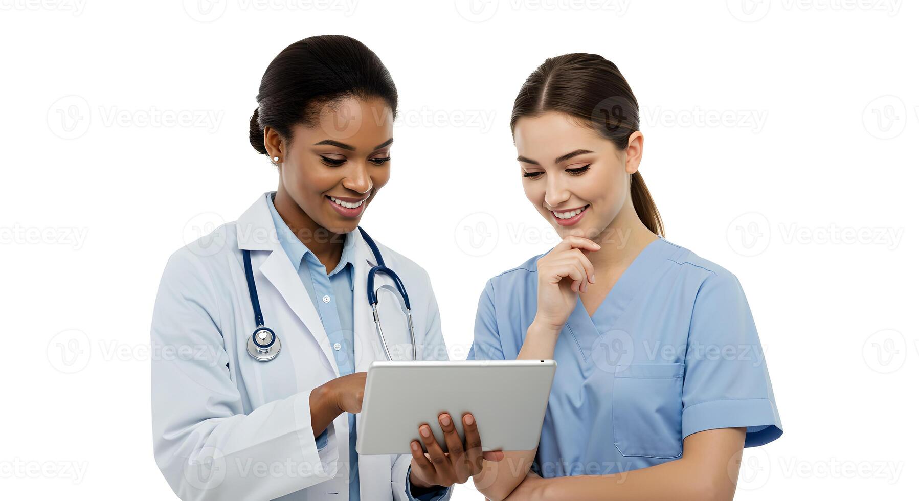 Doctors and Nurses Using Technology for Medical Discussion 1 photo