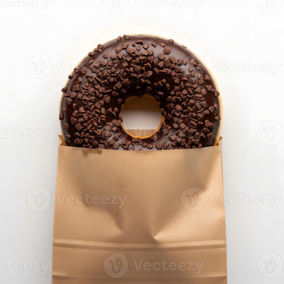 Design Mockup on Blank Donut Packaging 1 photo