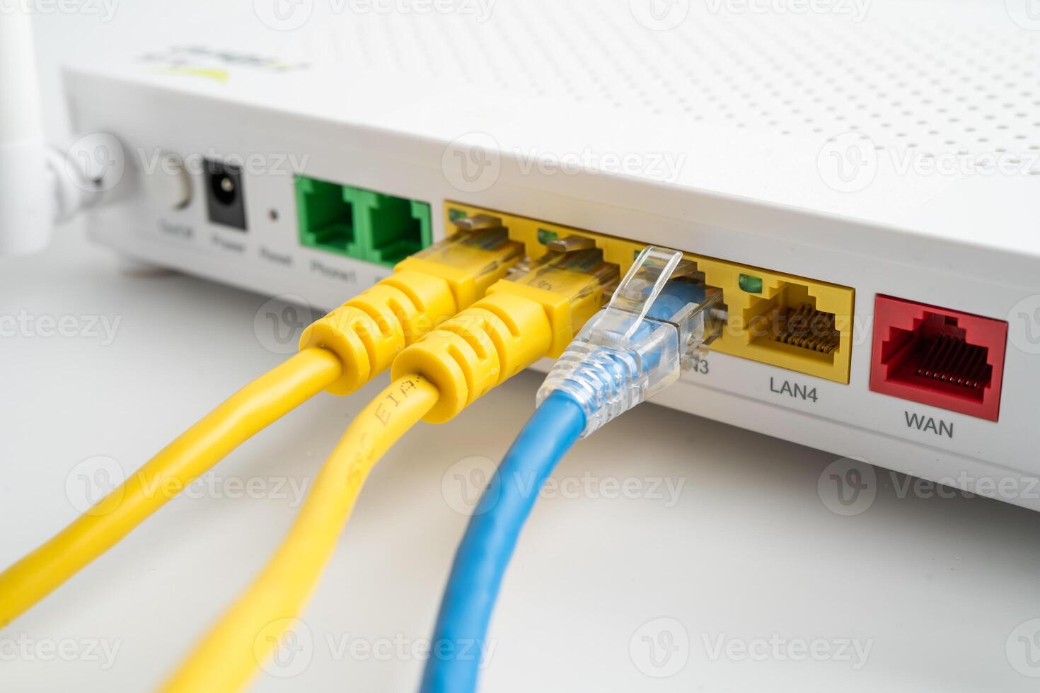 Ethernet cable wireless router connect to internet service provider internet photo