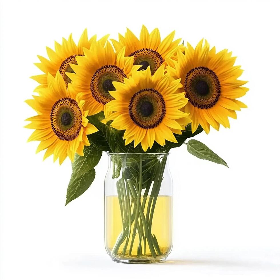 Flat flower for icon or print use photo