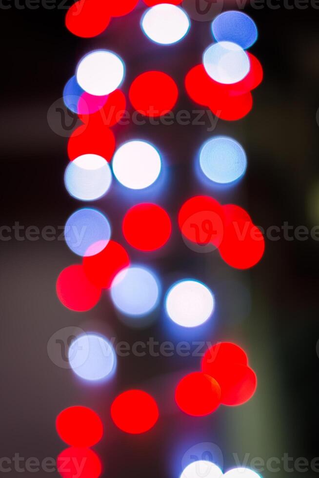 A red and white light photo