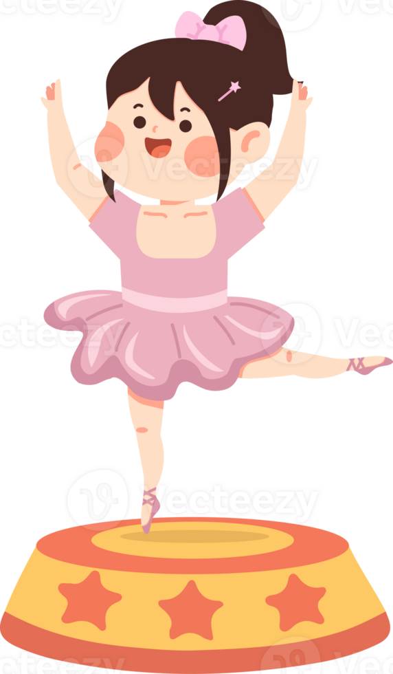 A drawing of a ballet dancer in motion on stage png