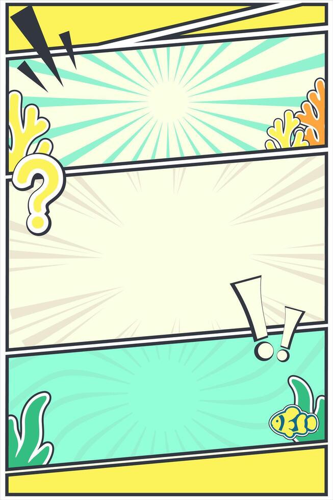 Creative Comic Blank Background for Learning Tools and Youth Branding vector