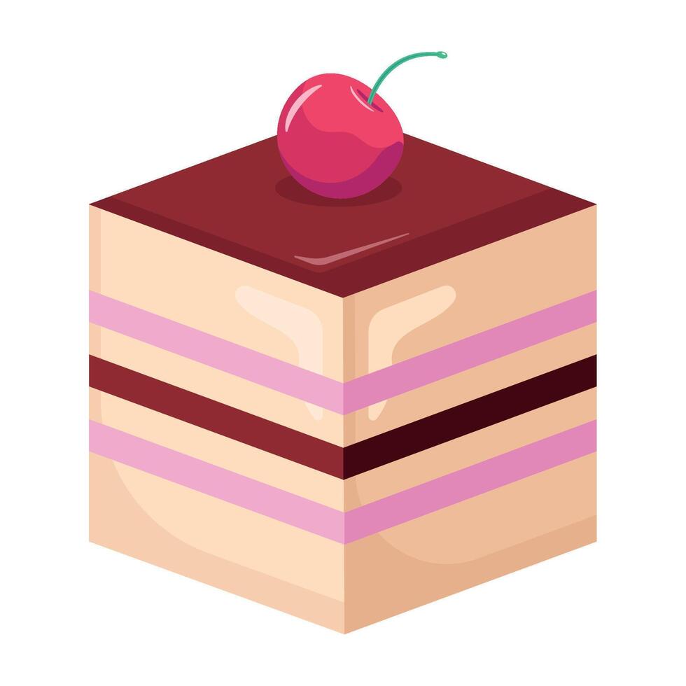 Colorful Dessert Icon for Bakery vector
