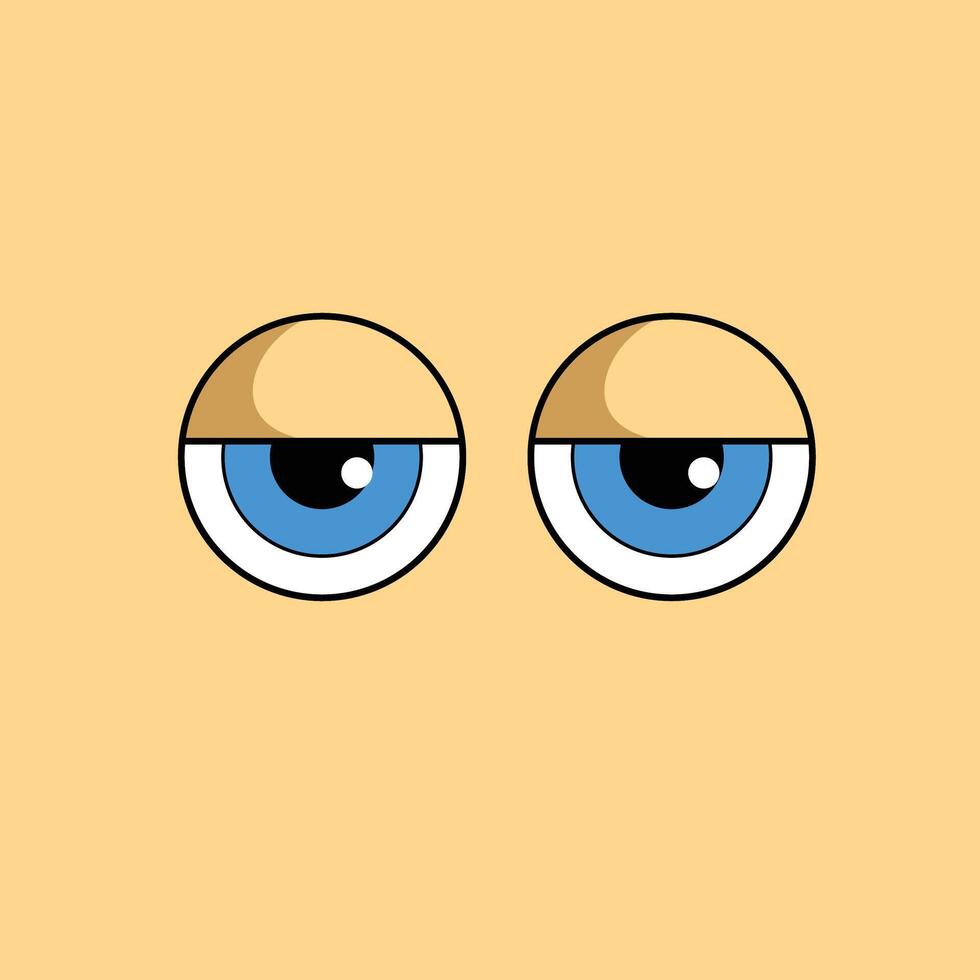Simple Cartoon Eyes vector