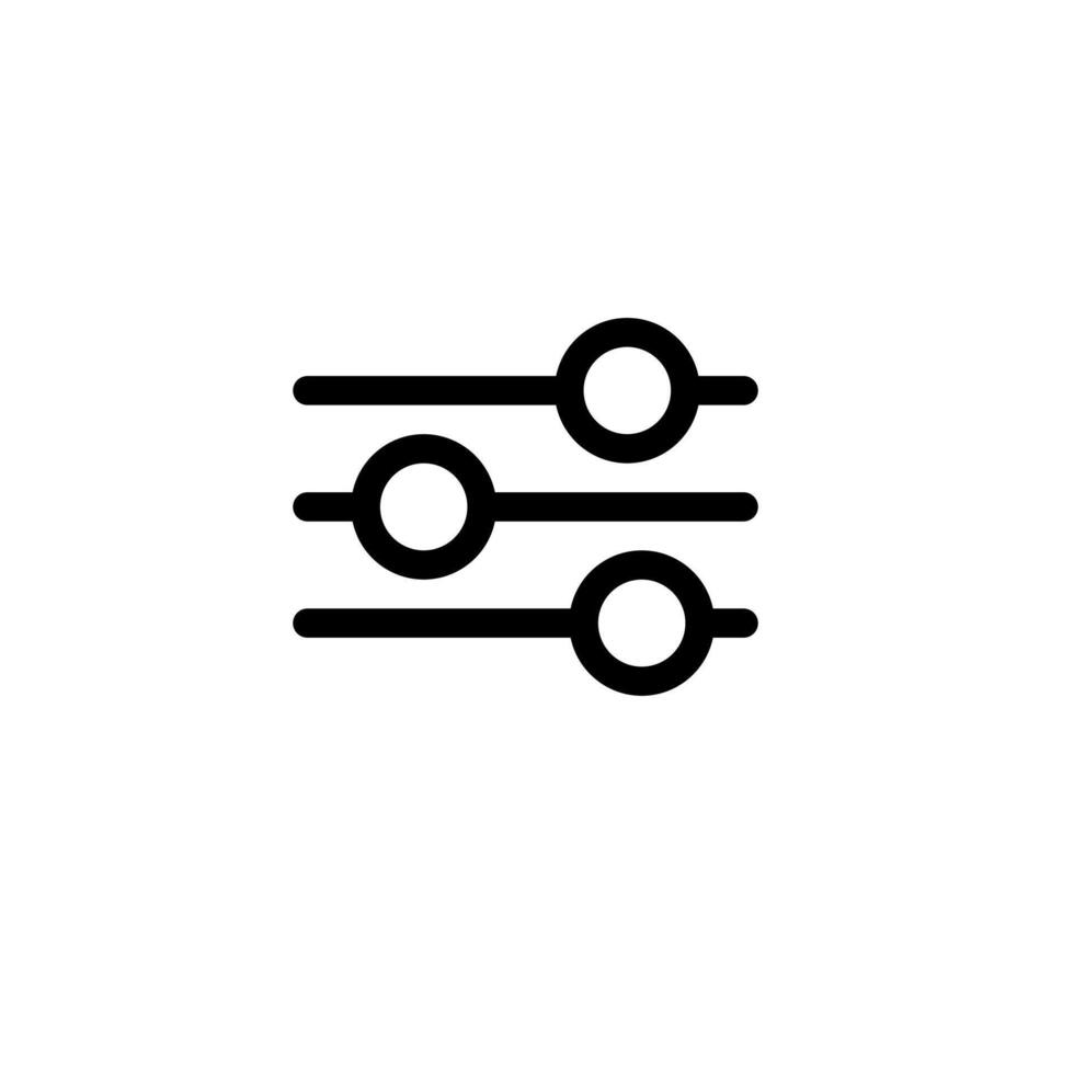 Icon User Interface Filter Vectors Outline Style