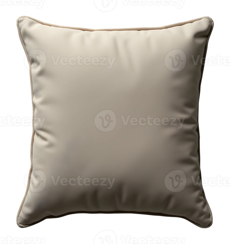 Soft beige pillow cushion cozy comfortable item for home decor png