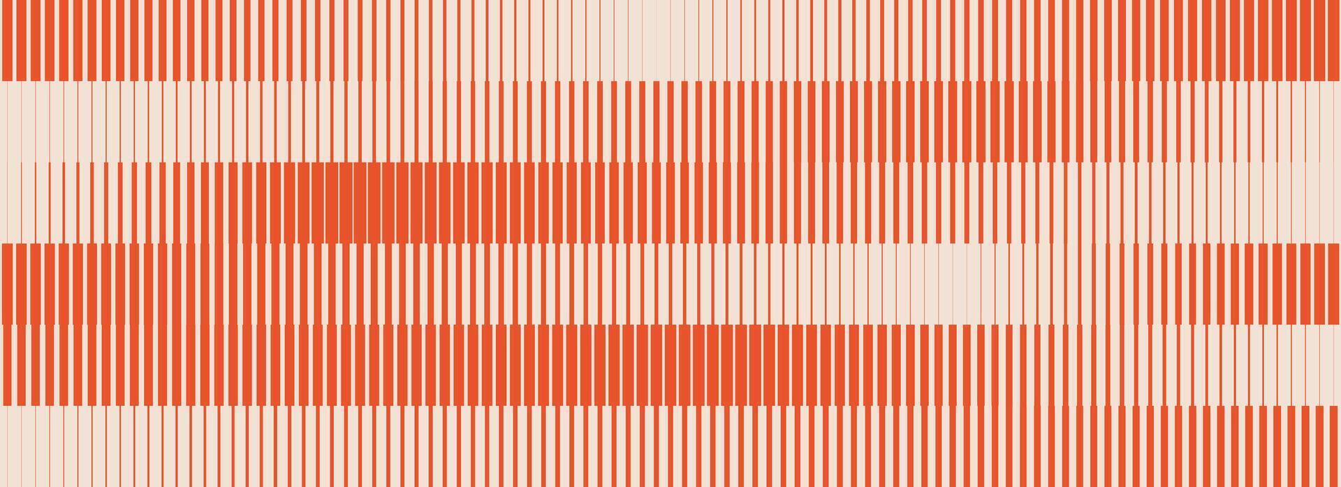 Striped halftone gradient texture. Fading line gradation background. Repeating strip pattern backdrop. Orange parallel lines wallpaper. Halfton patern overlay. Doppler effect concept vector