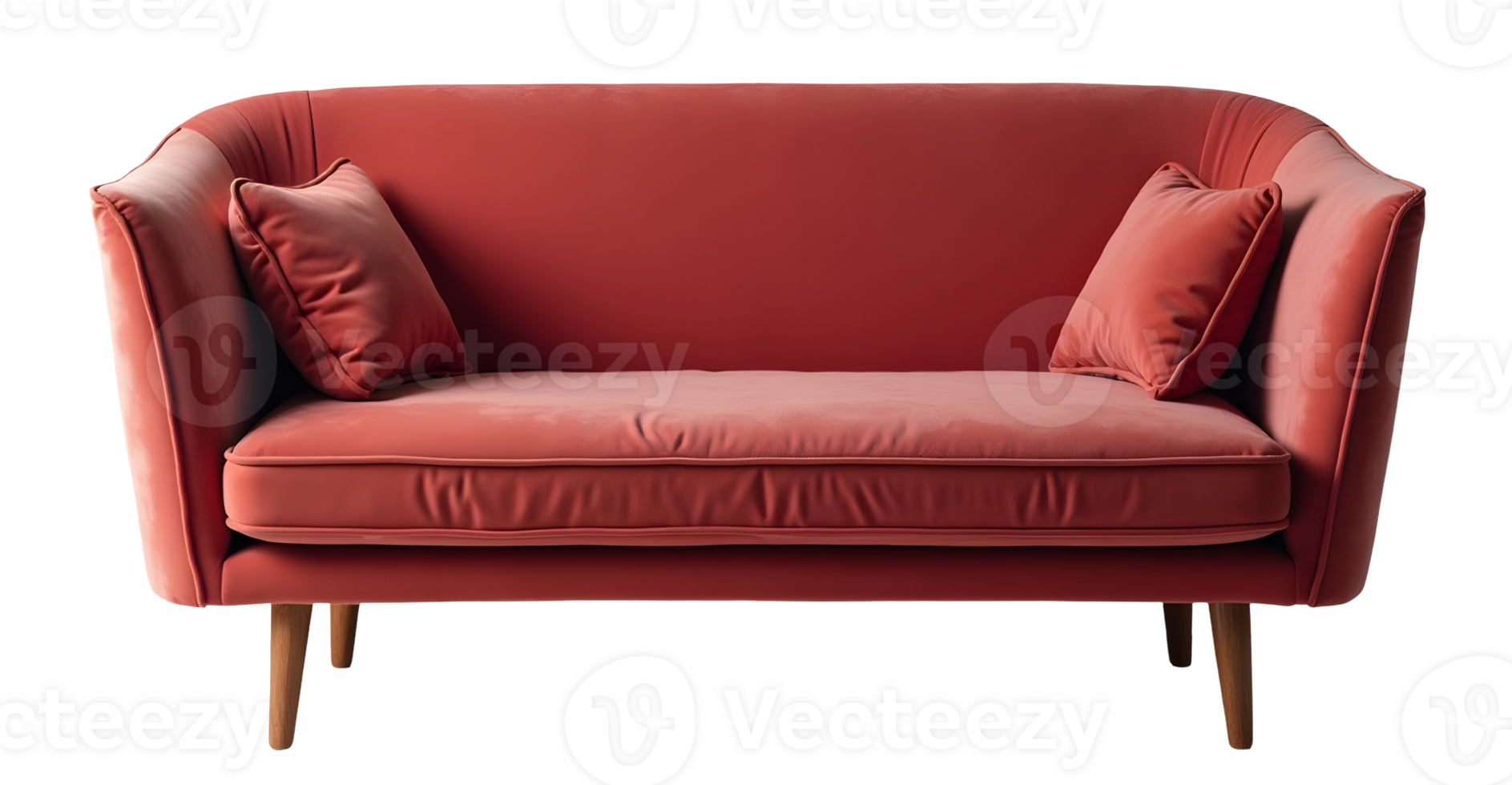 Velvet sofa exudes elegance and comfort inviting relaxation png