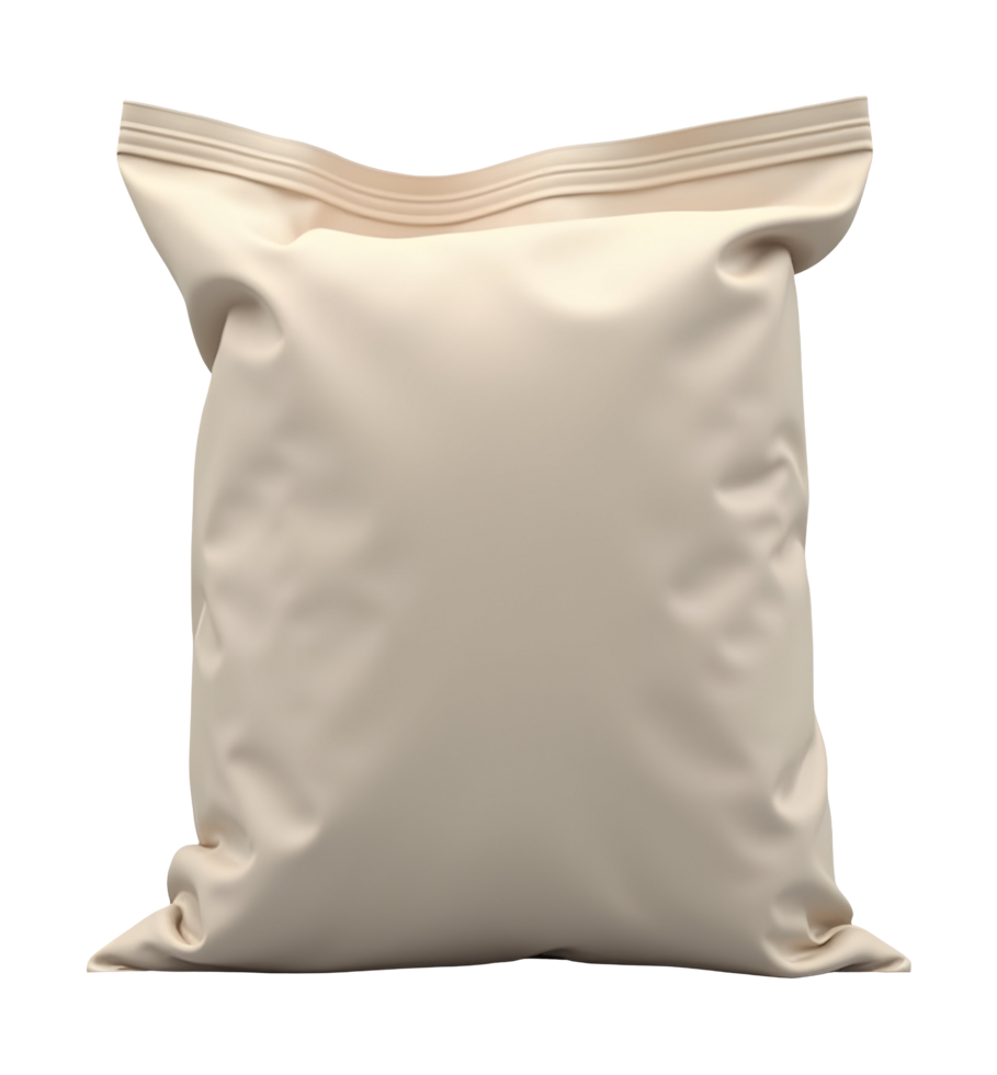 Beige pouch appears clean and simple, showing pure aesthetic feeling png