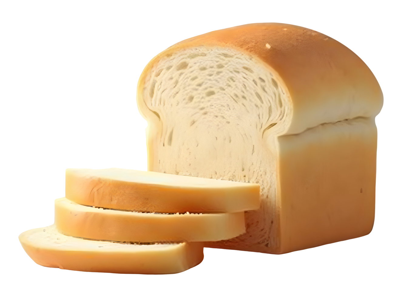 Sliced bread presents itself in an appetizing way png