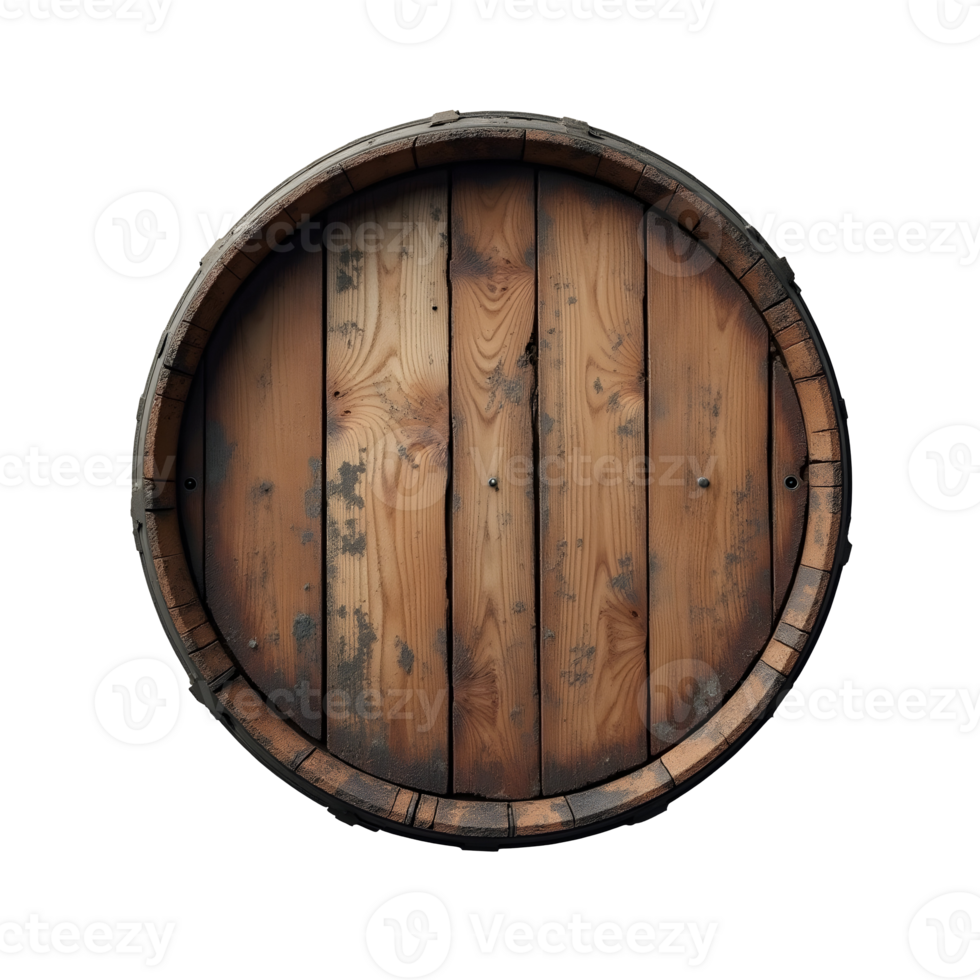 Wooden barrel top shows beautiful pattern png