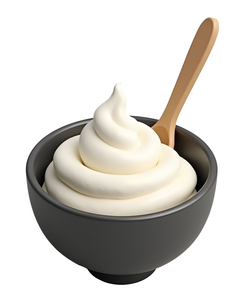 Creamy swirl dessert looks delicious and makes people joyful png