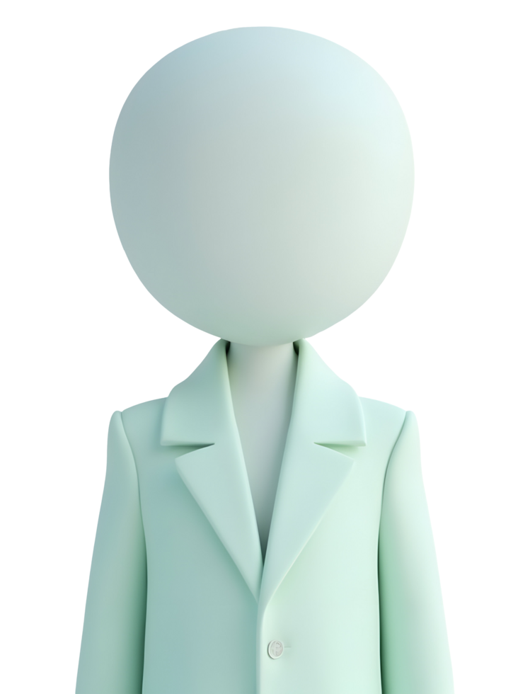 Faceless professional expresses calm confidence in workplace png