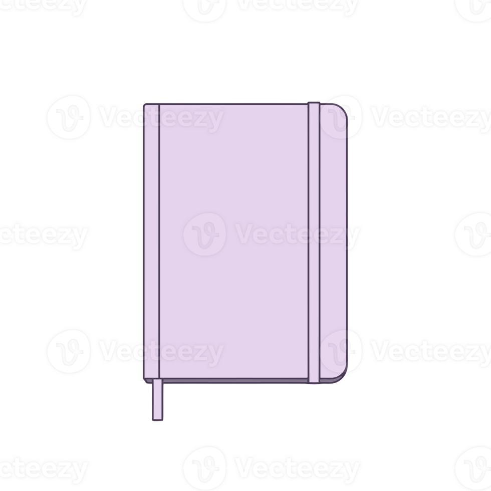 Minimalist Lavender Notebook for Notes and Journaling png