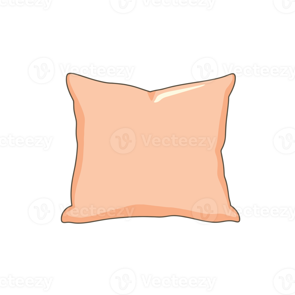 Soft Peach Decorative Pillow for Home Comfort png