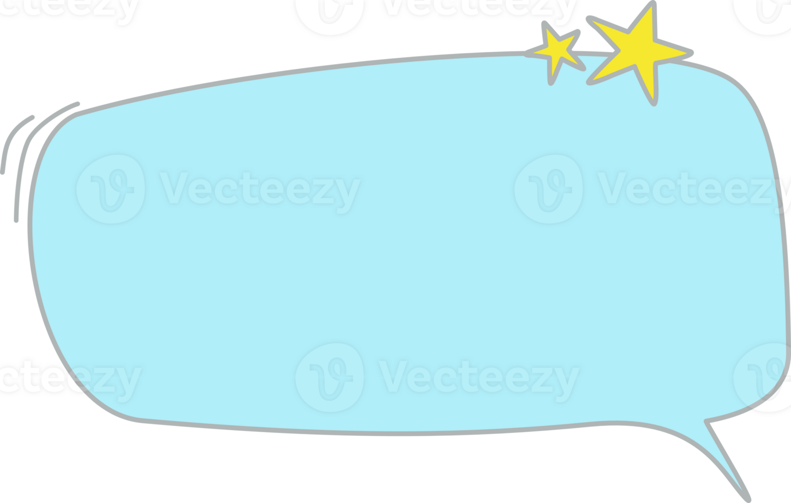 Blue Speech Bubble Dialog Box png